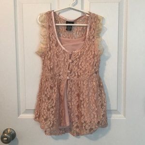 Sleeveless Lace Top
